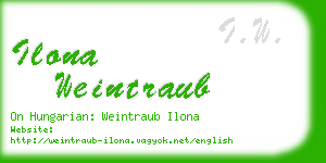 ilona weintraub business card